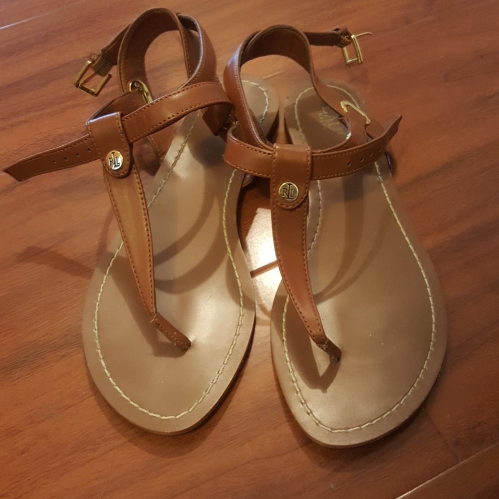 Brown ralph lauren sandals